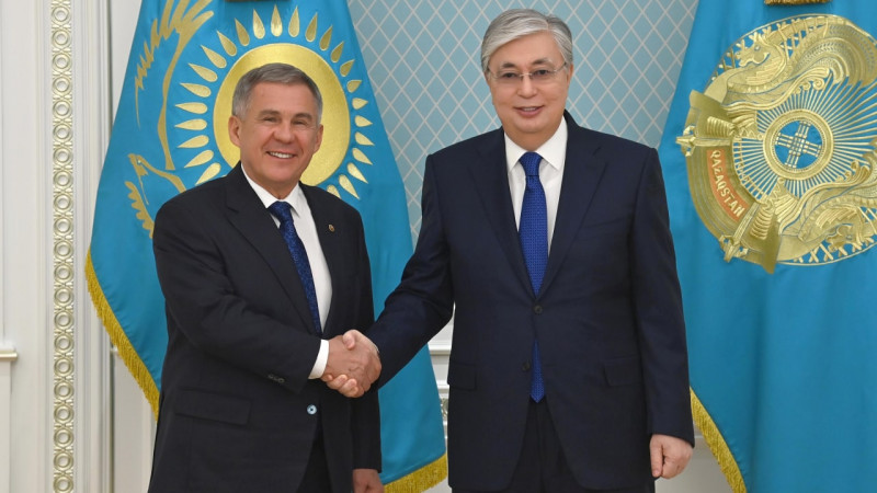 Тоқаев Татарстан президентін қабылдады Тоқаев Татарстан президентін қабылдады