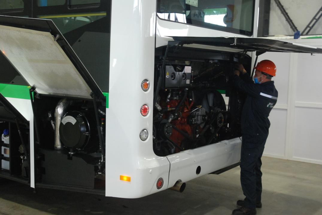 Сарандағы жаңа зауытында автобустар өндірісі қалай жүріп жатыр
